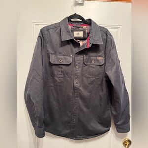 Legendary Whitetails Men's Journeyman Flannel Lined Shirt Jacket grey size MD